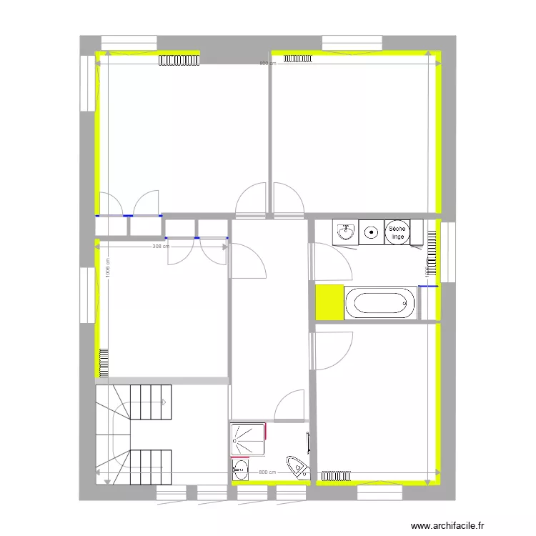 Hippolyte PINAUD 1er étage 31 08 2020. Plan de Hippolyte PINAUD 1er étage 31 08 2020. Plan de