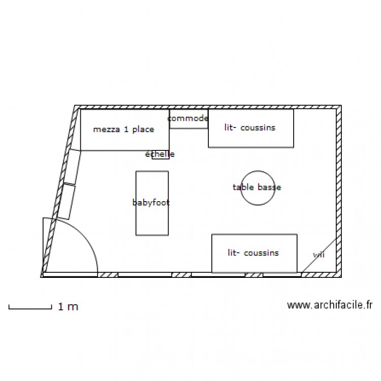 maison du fond - intérieur exploitable. Plan de 0 pièce et 0 m2