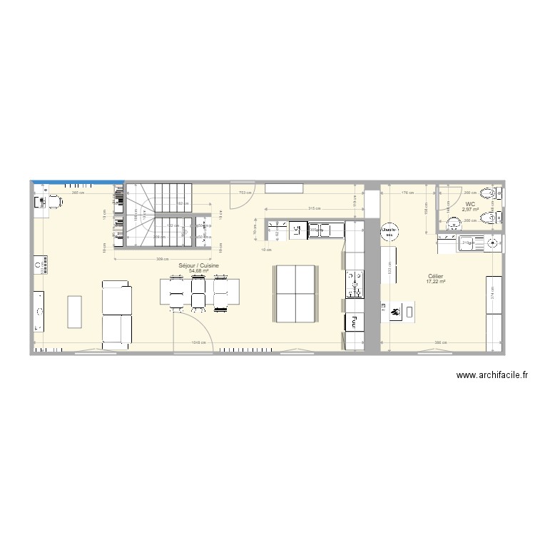 Monein RDC Projet 2. Plan de 0 pièce et 0 m2