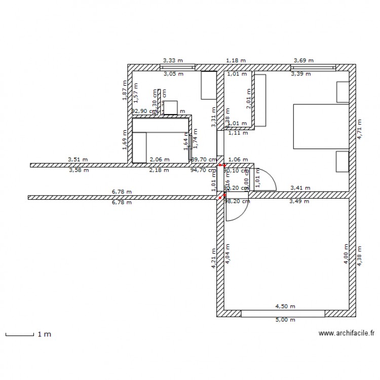 dolomieu. Plan de 0 pièce et 0 m2