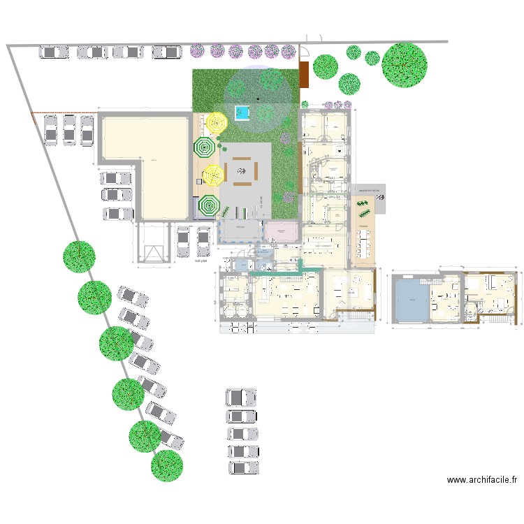 maison cafe 1. Plan de 24 pièces et 456 m2