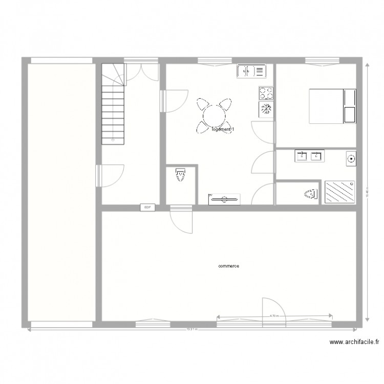 corcieux RDC Nouveau 1. Plan de 0 pièce et 0 m2