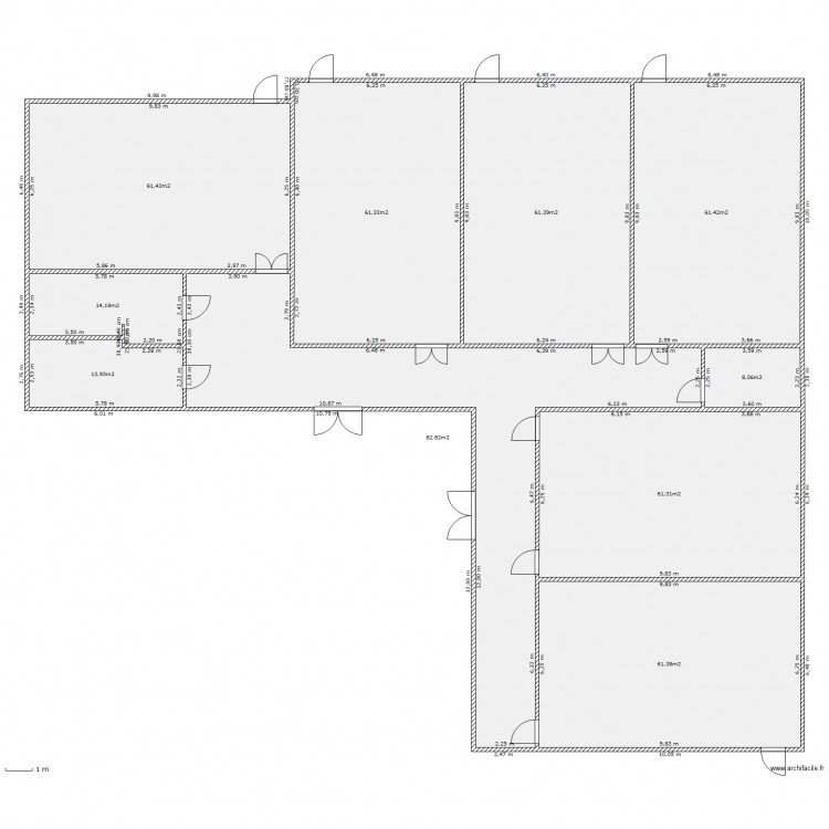 Plan original - Bungalow Giono. Plan de 0 pièce et 0 m2