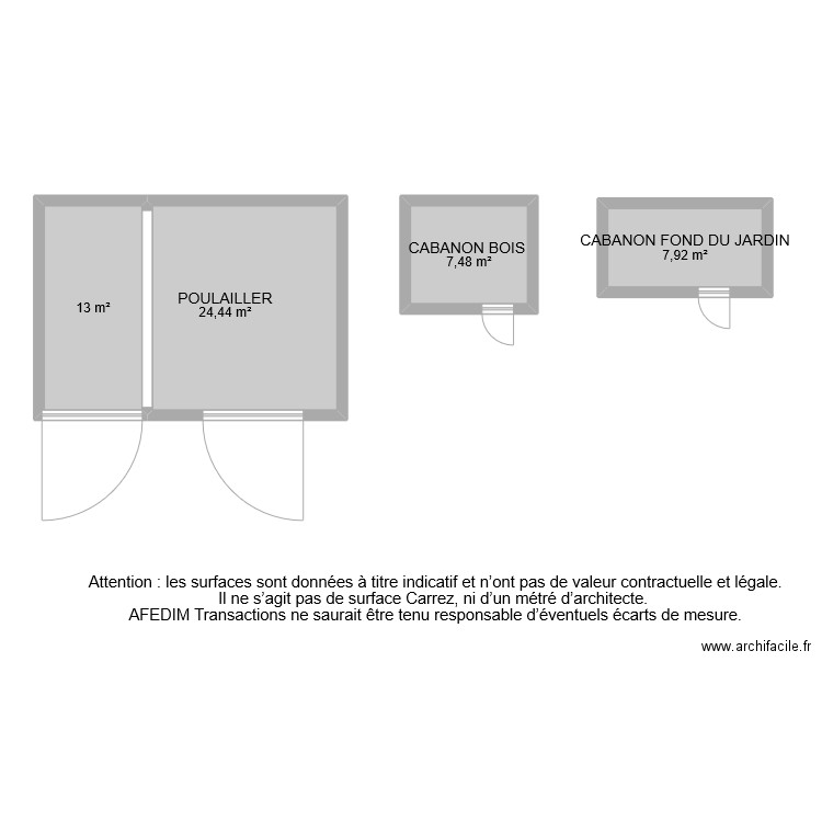 BI 9807 ANNEXES. Plan de 4 pièces et 53 m2