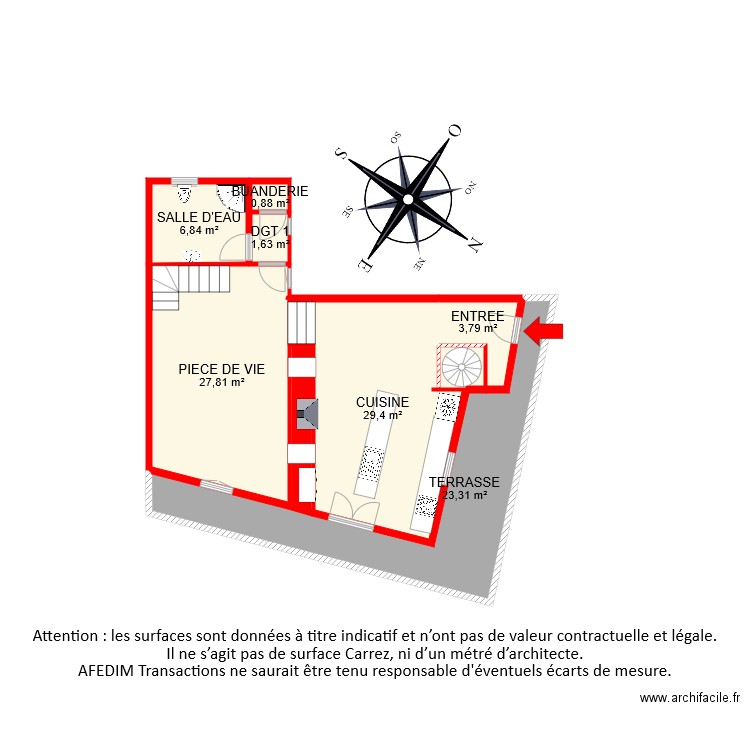 BI 6568 ETAGE 1 bis. Plan de 0 pièce et 0 m2