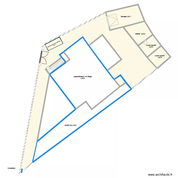 GHIGO MASSE lot 6. Plan de 