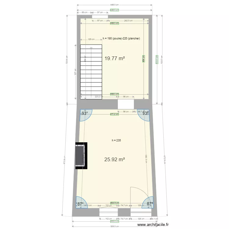 Beaucel 1 RDC nu. Plan de 