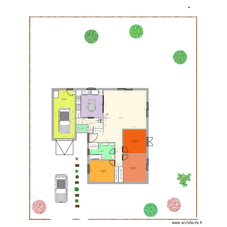 MAISON MLH LH 2. Plan de 9 pièces et 131 m2
