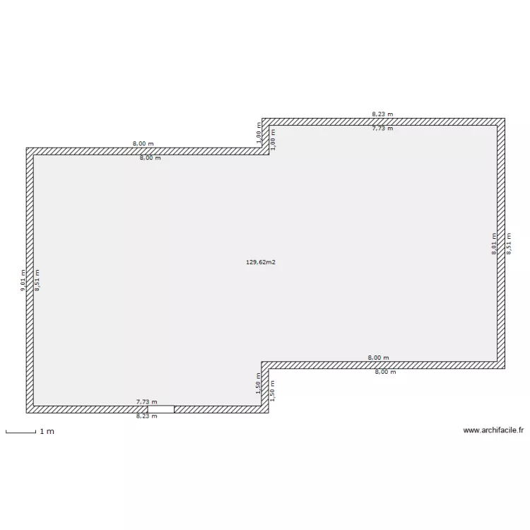 mur ext. Plan de mur ext. Plan de