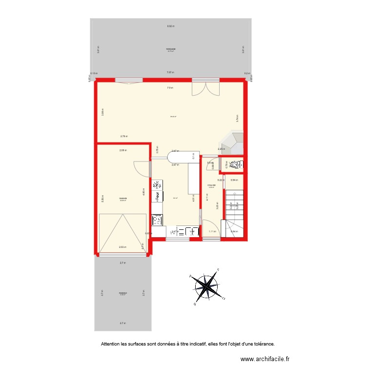 BI 1884 NIVEAU 1. Plan de 0 pièce et 0 m2