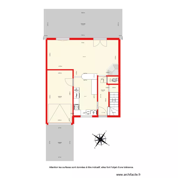 BI 1884 NIVEAU 1. Plan de 