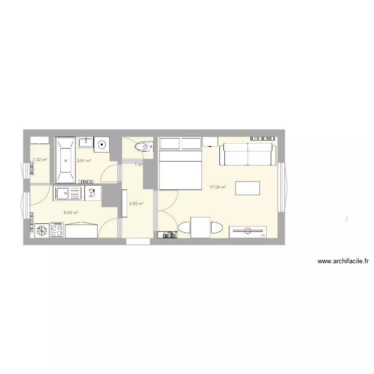 Chez moi En cours. Plan de 