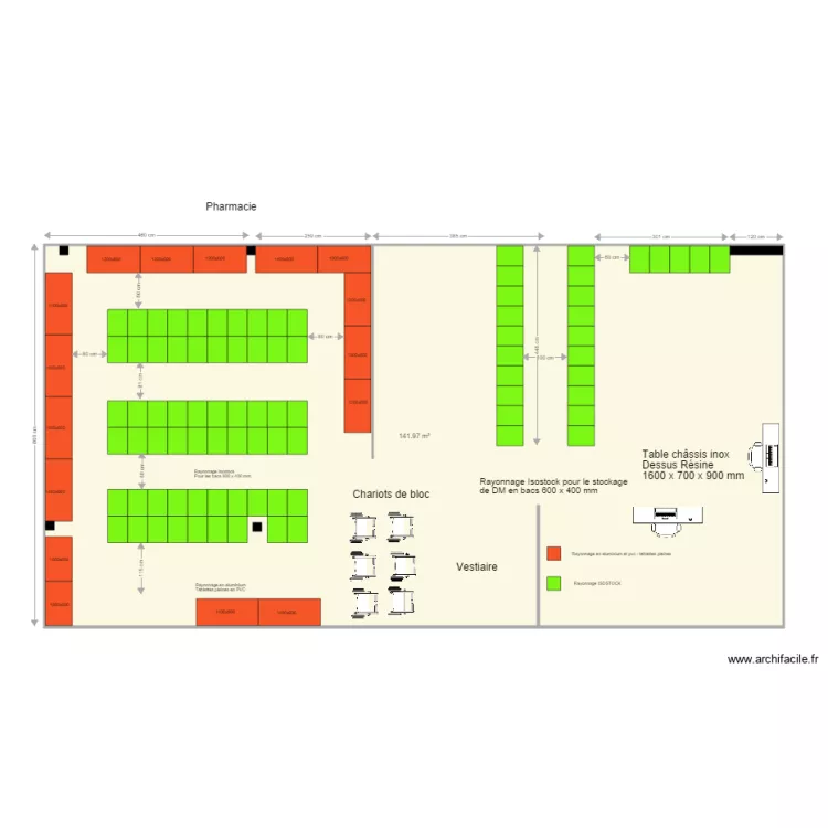 Pharmacie - Polyclinique Picardie. Plan de 