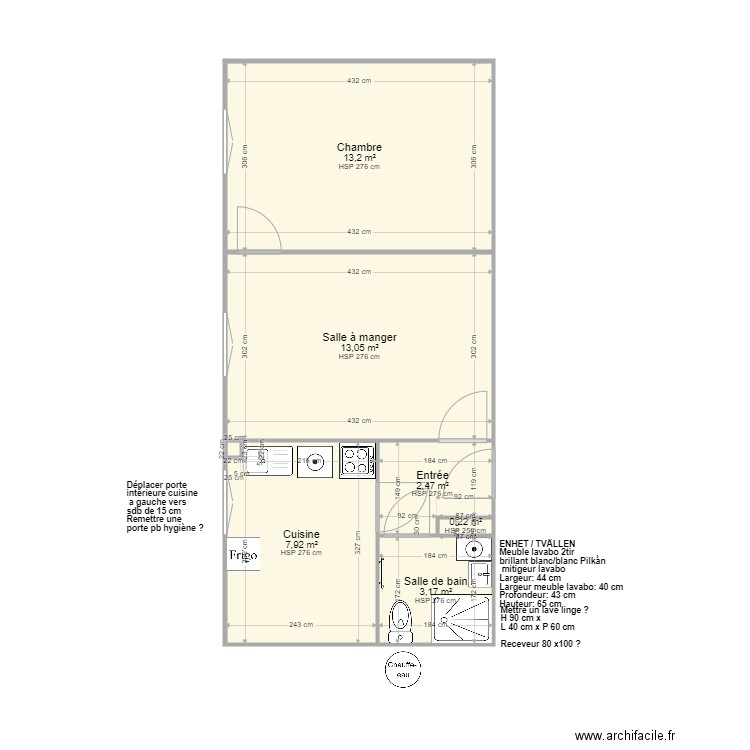 Aguado 1ère étage gauche. Plan de 0 pièce et 0 m2