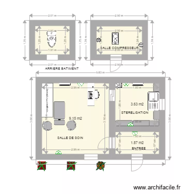CABINET DENTAIRE YAMEOGO. Plan de 