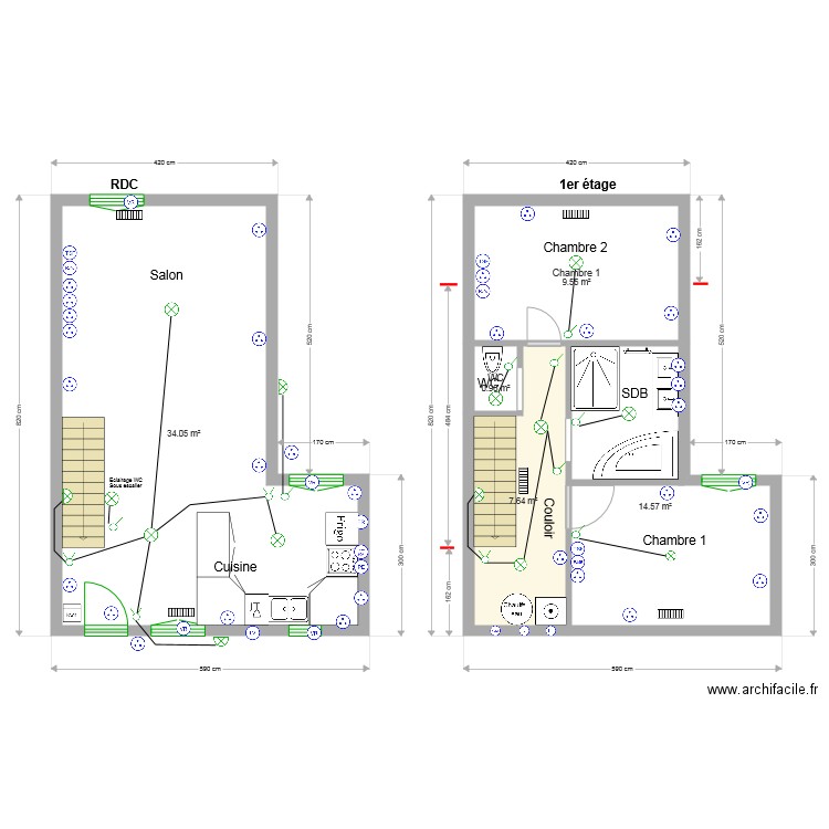 interieur 2 Electricité. Plan de 0 pièce et 0 m2