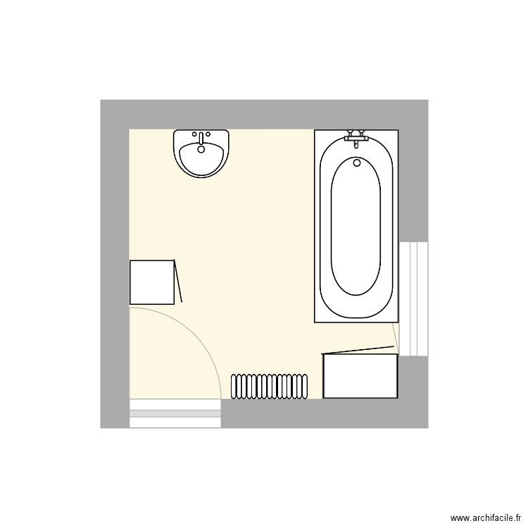 croquis SDB PELTIER Joel. Plan de 0 pièce et 0 m2