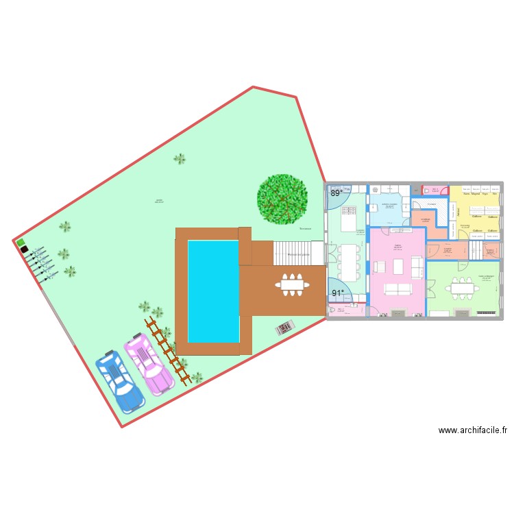 CONDORCET RDC PRO TERRASSE V5. Plan de 13 pièces et 531 m2