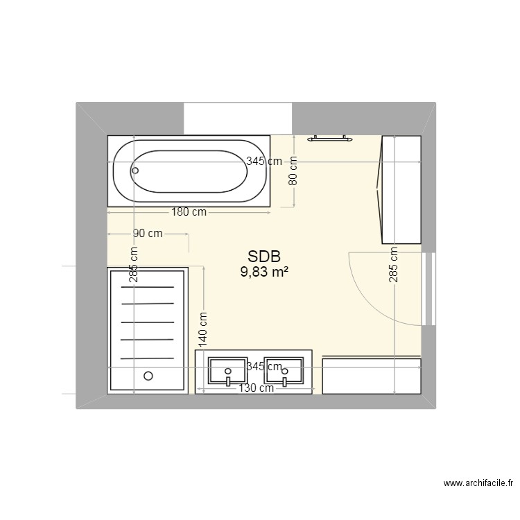 SDB3. Plan de 0 pièce et 0 m2
