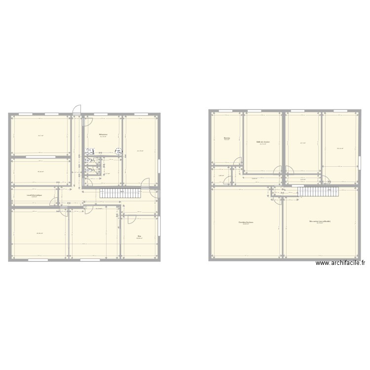 Bureau 13 Vbase modifée. Plan de 0 pièce et 0 m2