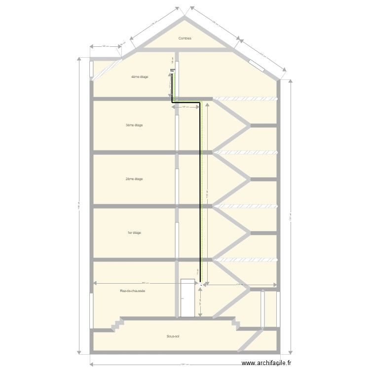 Plan de coupe Serhan 4. Plan de 0 pièce et 0 m2