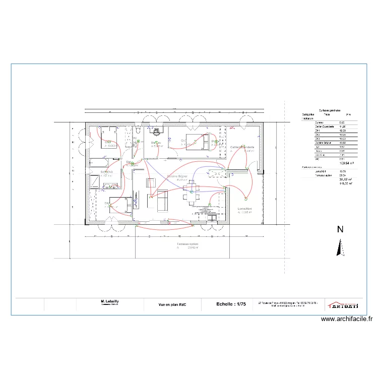 LEBAILLY ARTBATI. Plan de 
