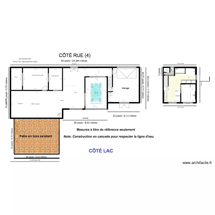 Chalet premier plancher + plein garage(4). Plan de 