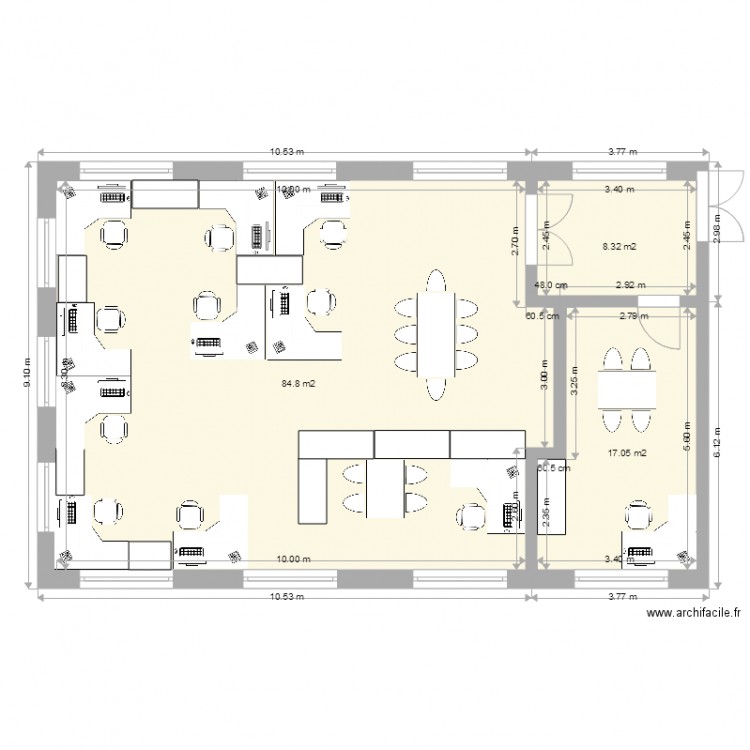 Salle Mag V2 EA. Plan de 0 pièce et 0 m2