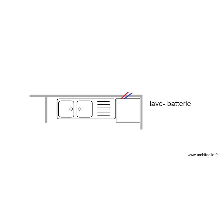 lave batterie romain . Plan de 