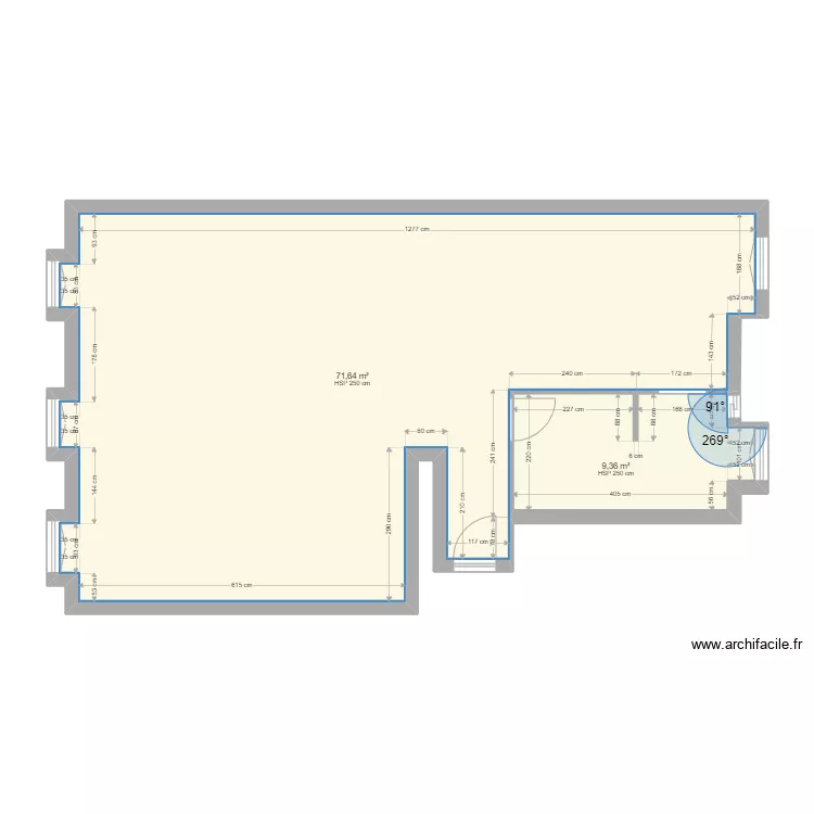 Lamartine vide. Plan de 