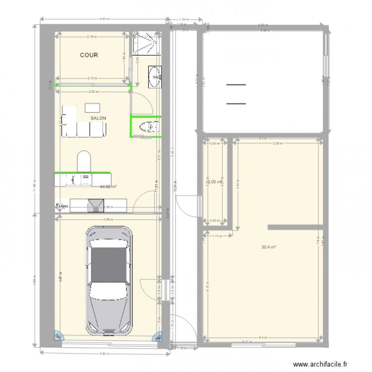 PLAN RDCH VHB. Plan de 0 pièce et 0 m2