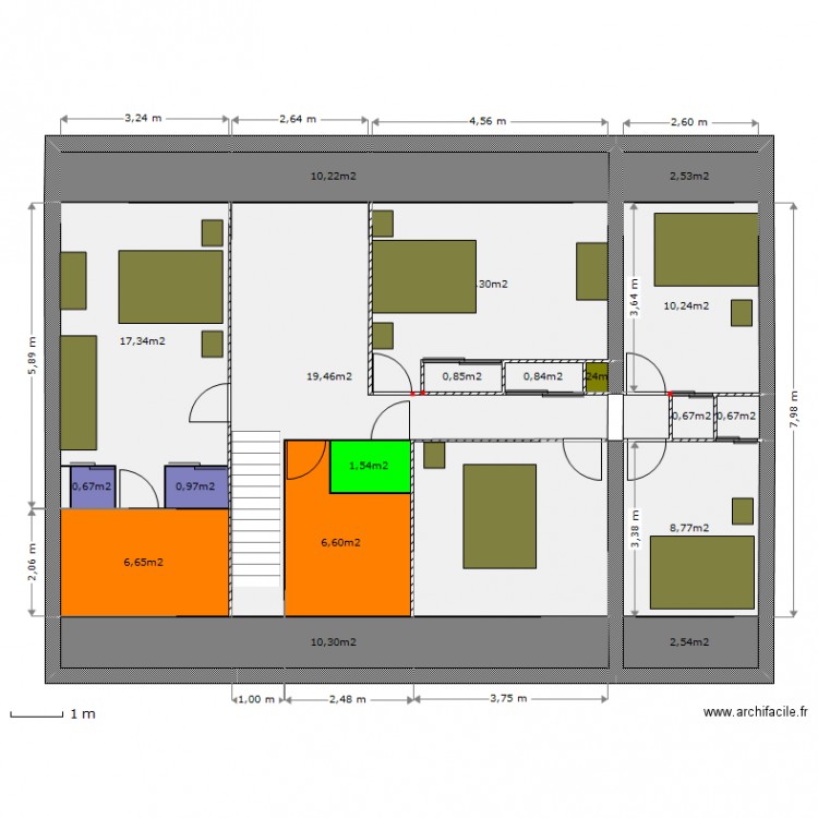 Etage V6. Plan de 0 pièce et 0 m2
