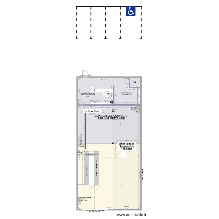 CCT VL HPG Mon Contrôle Technique ORVAULT. Plan de 3 pièces et 199 m2