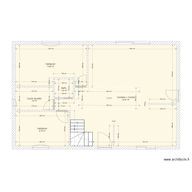 mesas RDC. Plan de 0 pièce et 0 m2