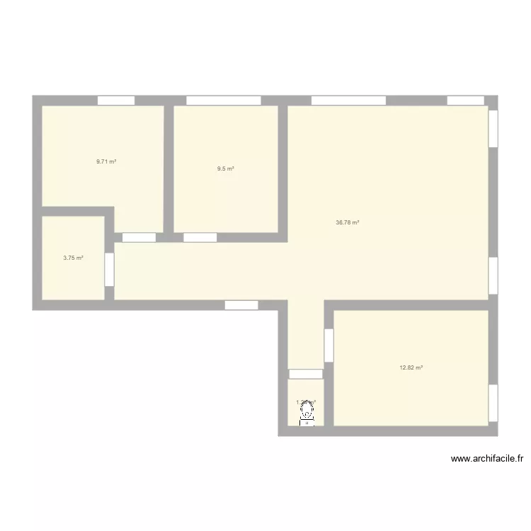 Appartement Myosotis. Plan de 
