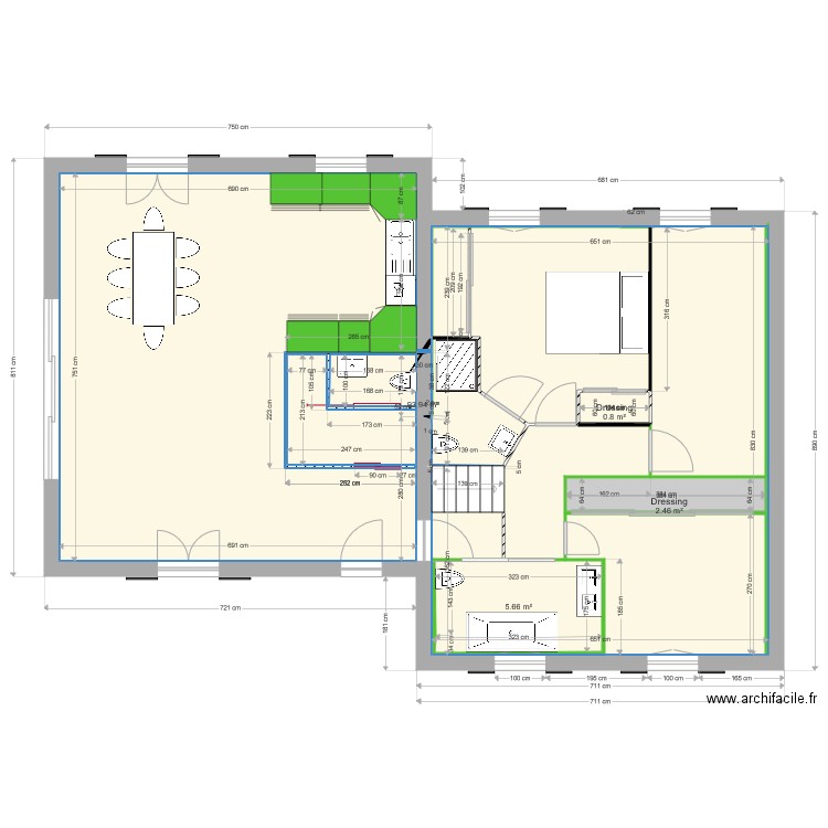 Villa Maladredrie V1. Plan de 0 pièce et 0 m2