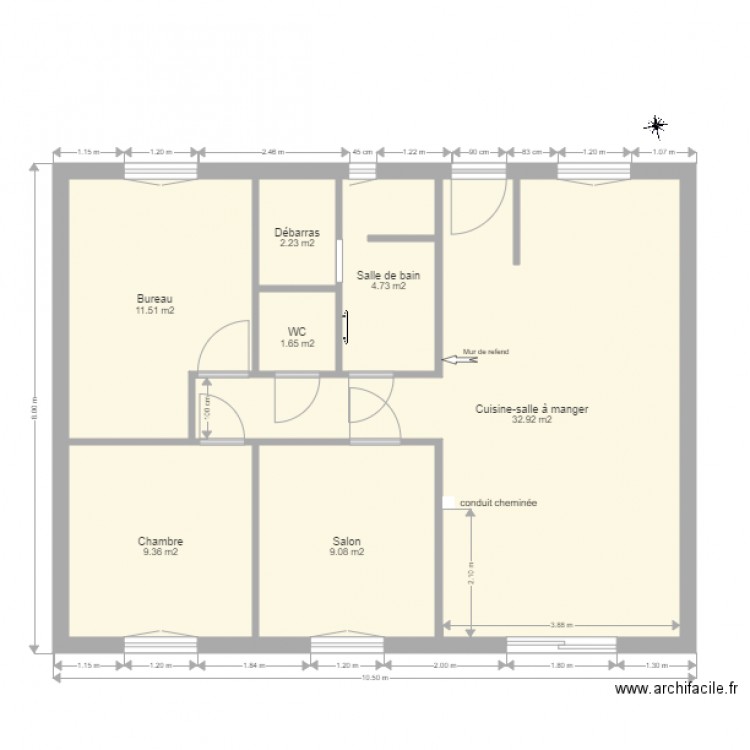 Plan ouverture extérieur maison Revel 2016. Plan de 0 pièce et 0 m2