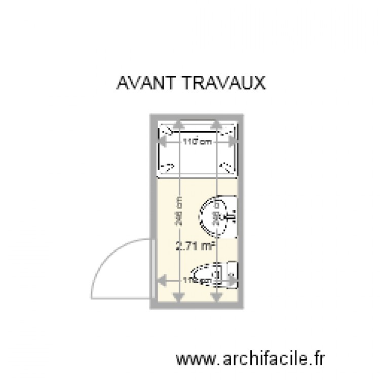 CLAIRET SDB. Plan de 0 pièce et 0 m2