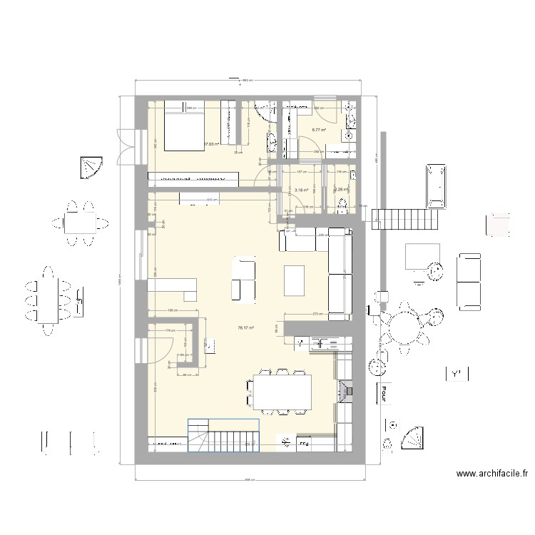 cours. Plan de 0 pièce et 0 m2