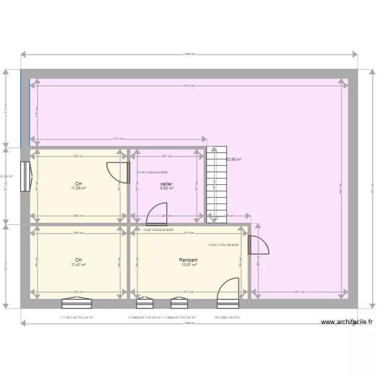 CAZES. Plan de 