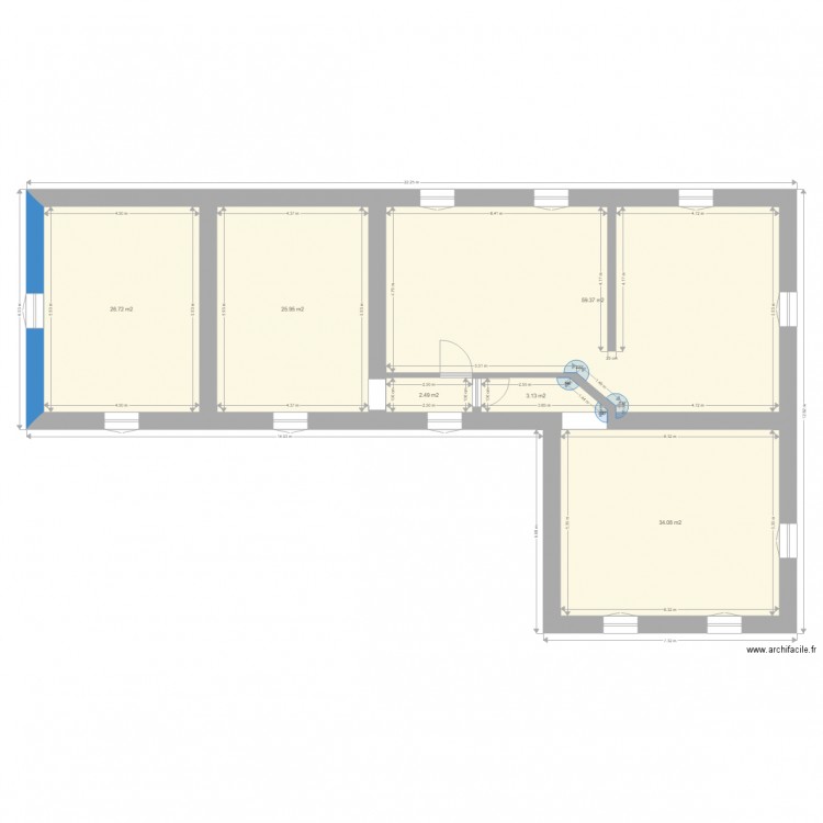 LODEVE ETAGE 2. Plan de 0 pièce et 0 m2