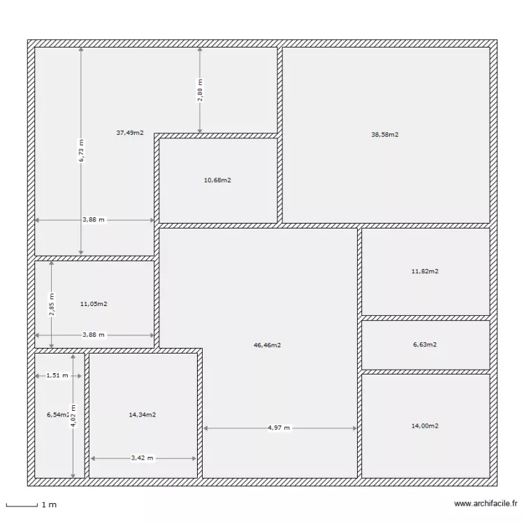 Maison. Plan de 