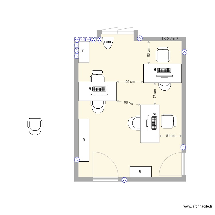 Amenagement bureaux medecins 6. Plan de 0 pièce et 0 m2