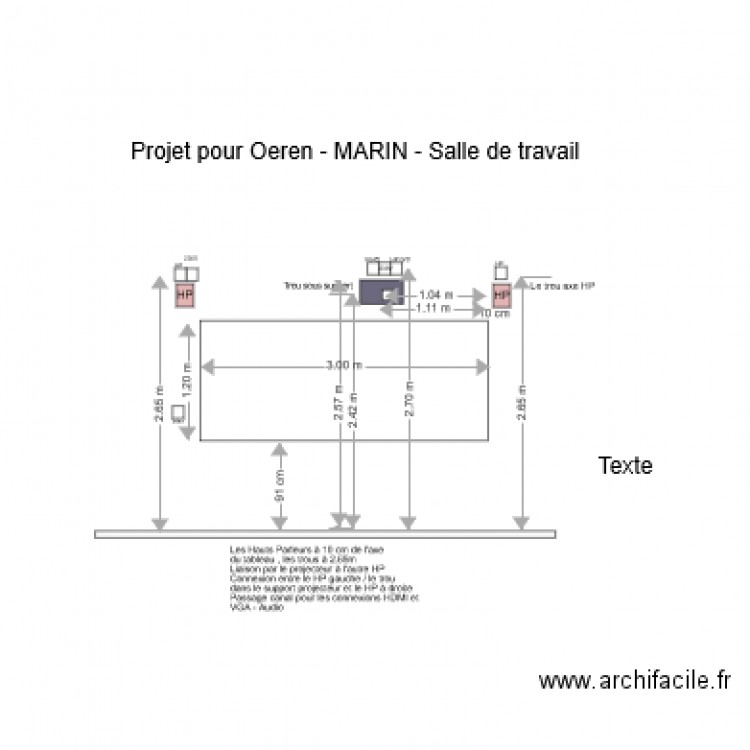 Installation OEREN3 Tableau 3m projo décalé 18042016. Plan de 0 pièce et 0 m2