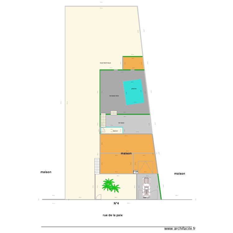 plan de masse aderiva. Plan de 0 pièce et 0 m2