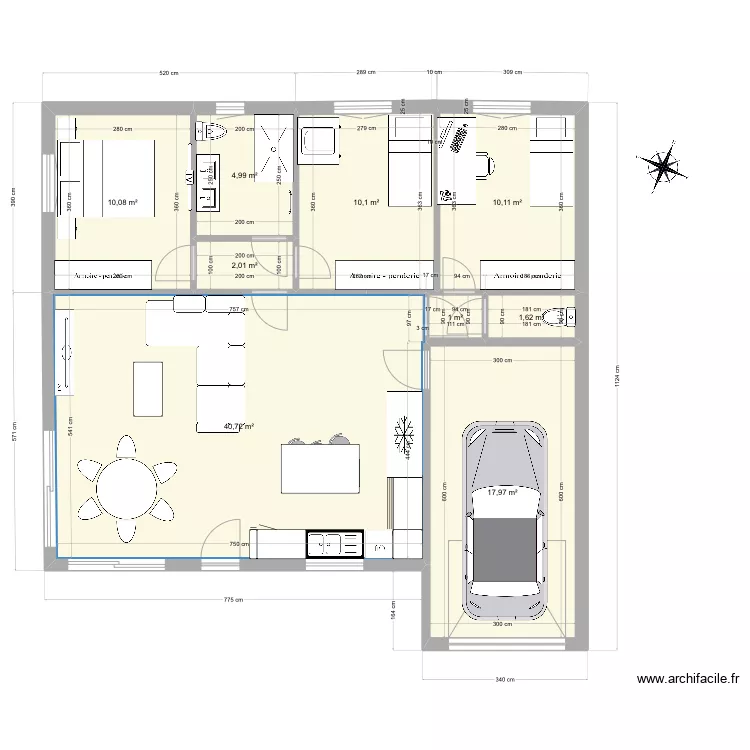 Maison carree 4. Plan de Maison carree 4. Plan de