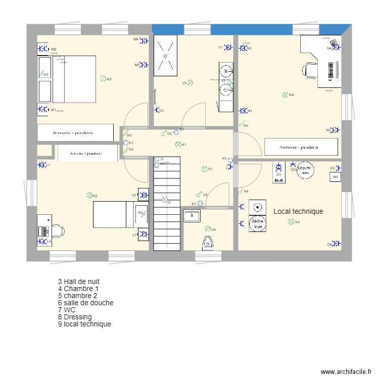 Plan prises étage . Plan de 0 pièce et 0 m2