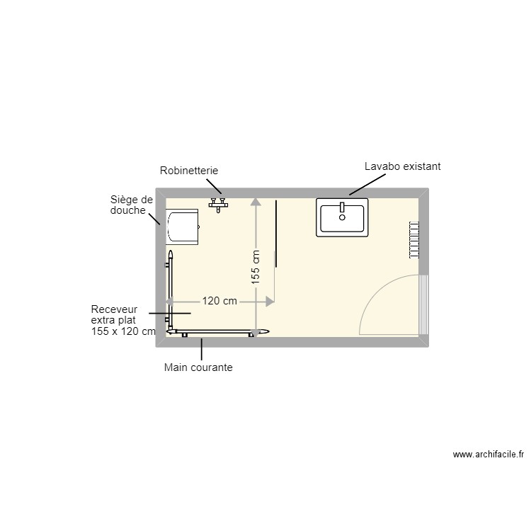 Noel SDB projet. Plan de 0 pièce et 0 m2