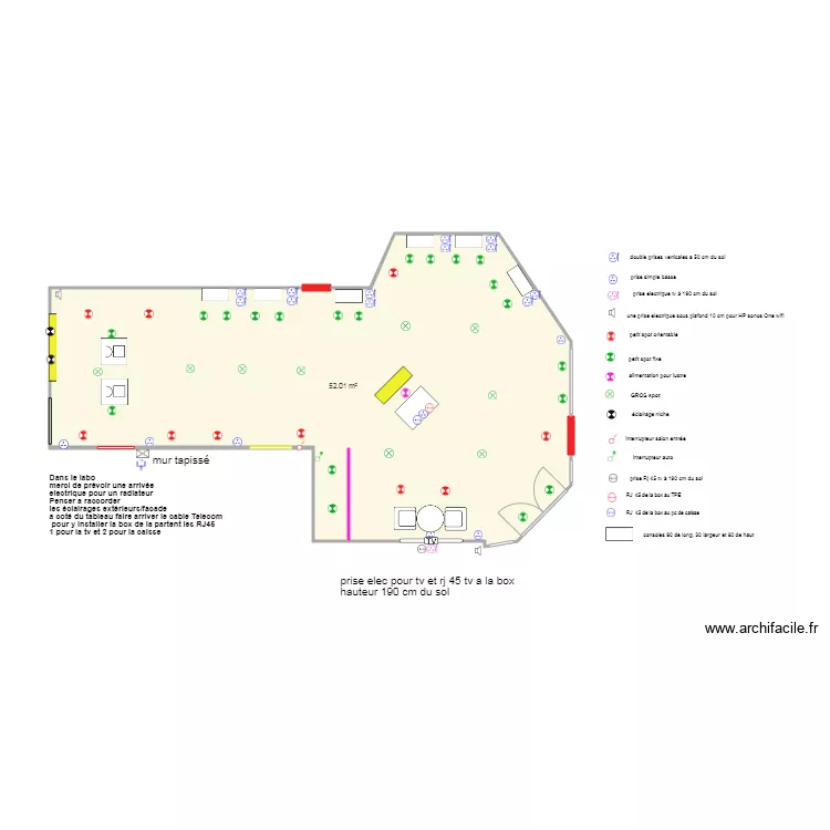 salon orange. Plan de salon orange. Plan de