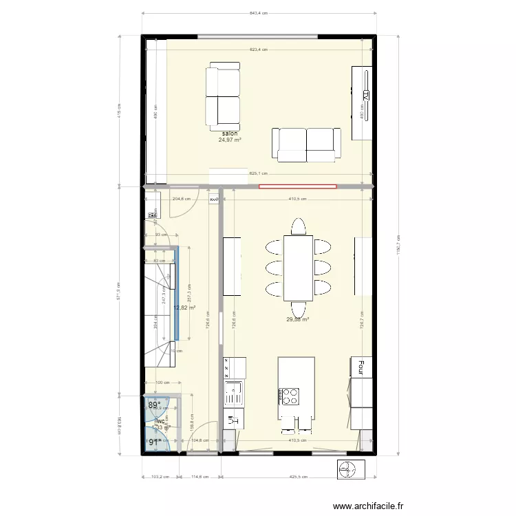 GRAND LEEZ RDC ILG2. Plan de 